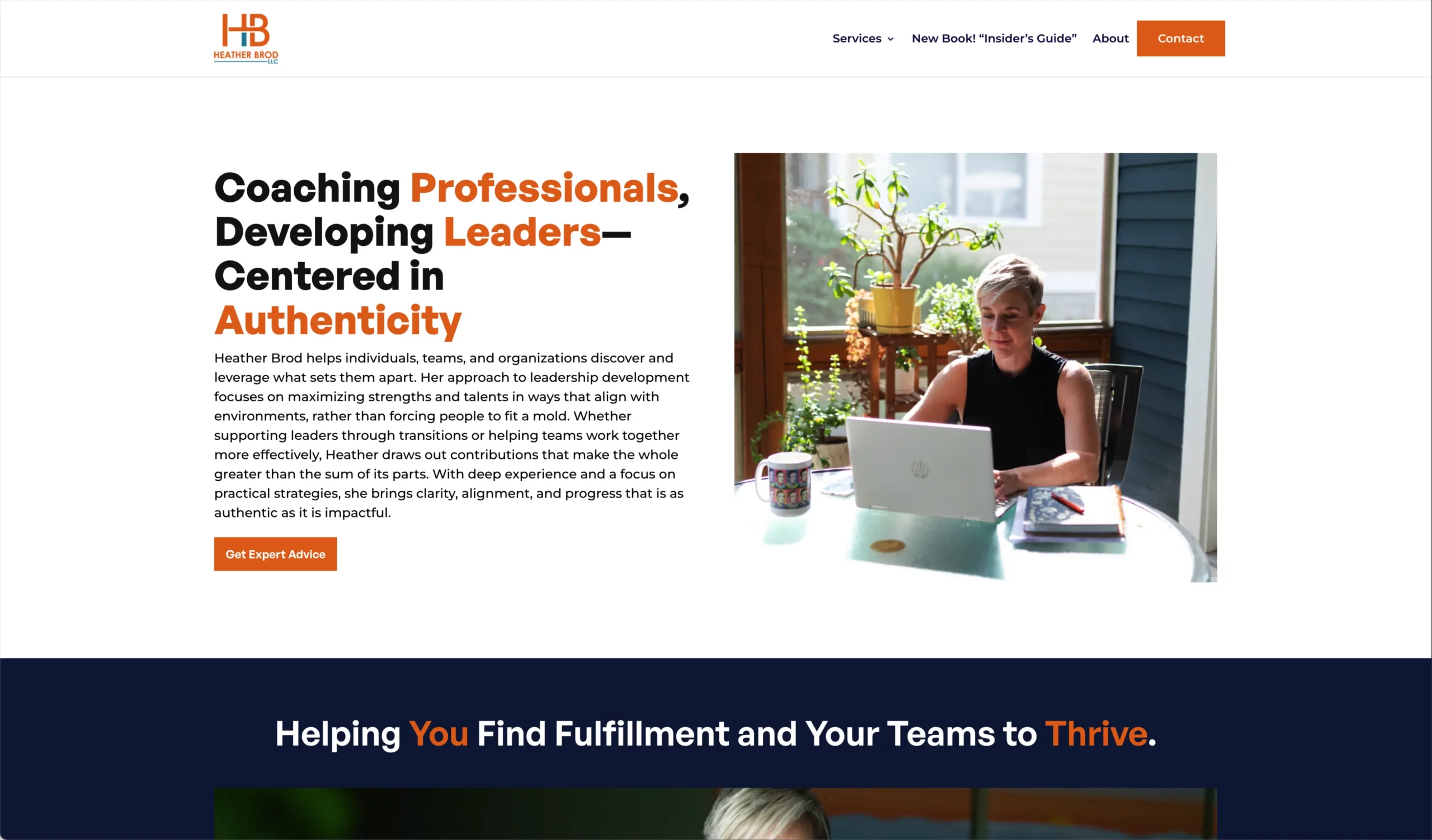 heather-brod-work-case-study heather brod website home page hero section.