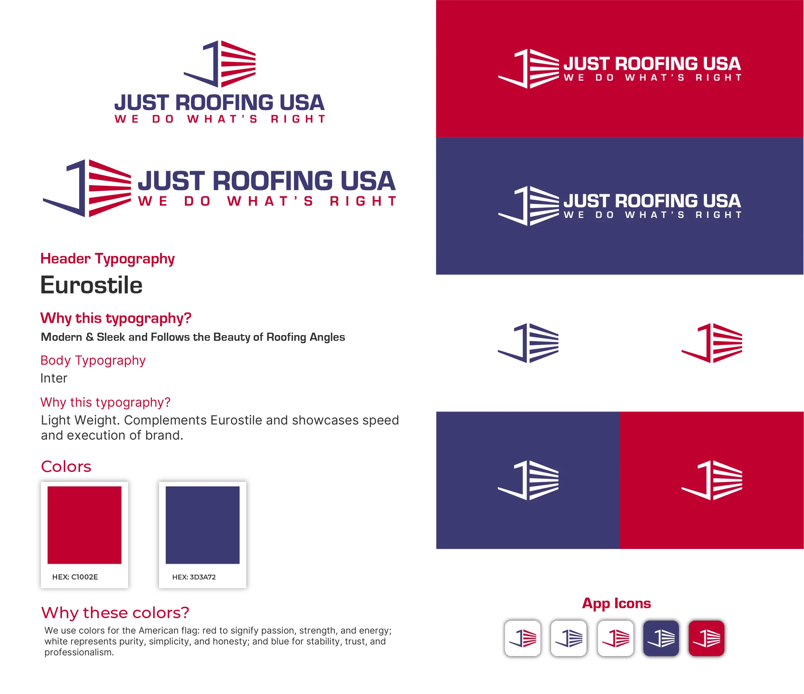 branding_playbookJust Roofing USA branding playbook for just roofing usa